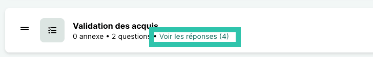 Réponses du quiz