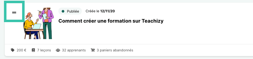 tri des formations