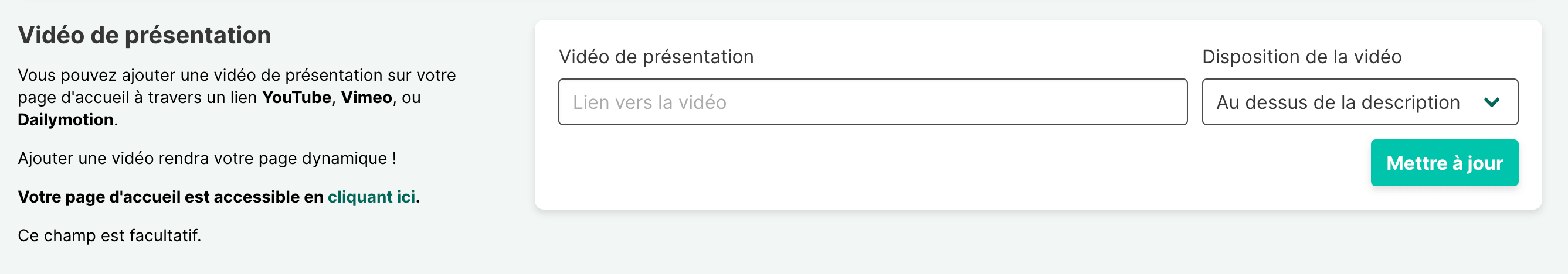 Vidéo de présentation