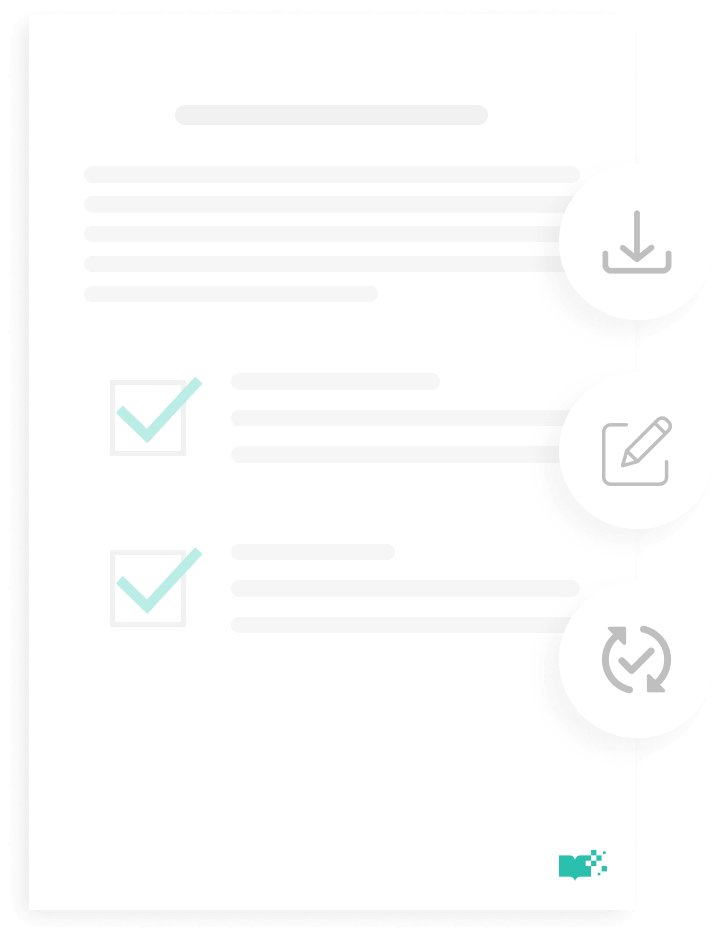 illustration de téléchargement d'un document en pdf word et excel