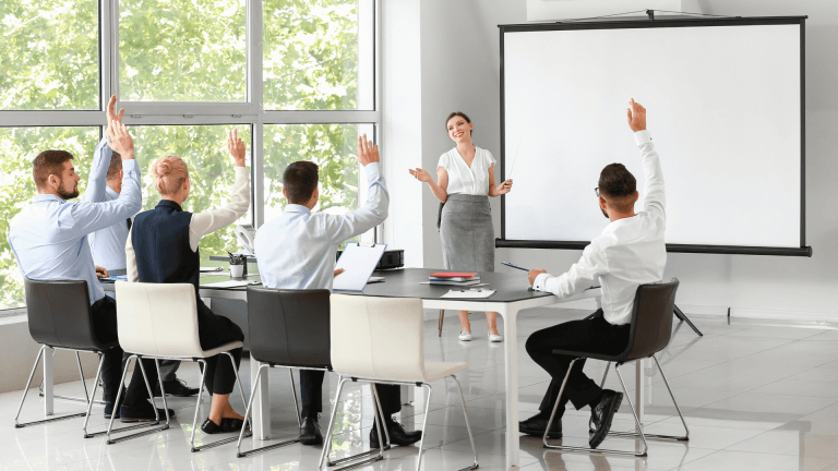 Apprenants avec formateur
